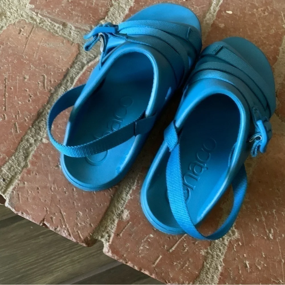 Chaco Kids Chillos Sport Sandal in Blue Sz 4